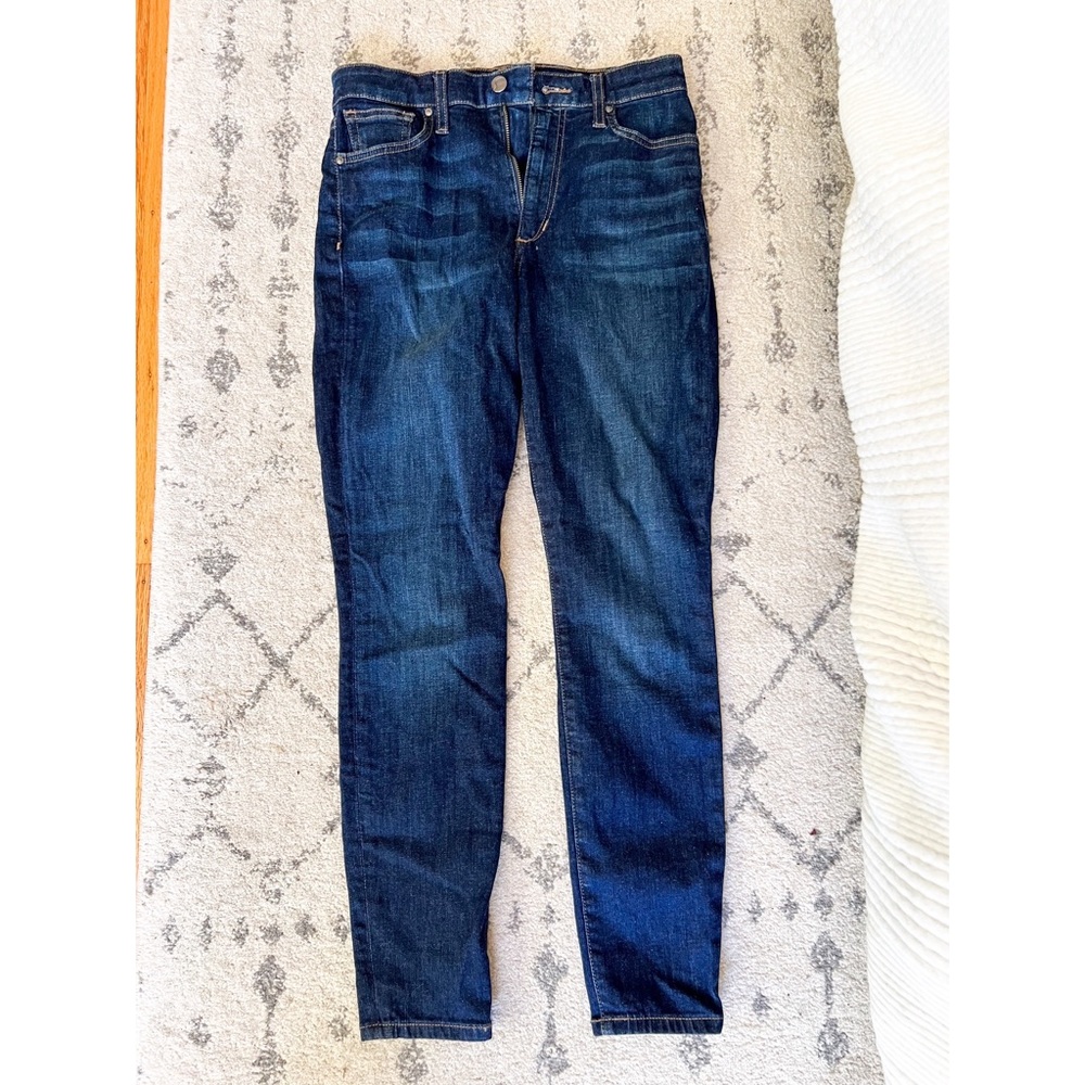Joe’s Jeans high-rise skinny jeans, dark wash, size 27